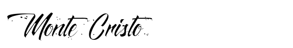 Monte Cristo font preview